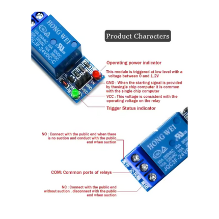 Relay Module 5V 1/2/4 Channal for Arduino and Raspberry pi