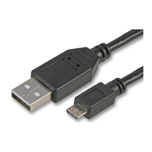 สาย Micro USB B to USB A Male to Male 1 เมตร สีดำ