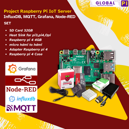 Project Raspberry Pi IoT Server InfluxDB, MQTT, Grafana, Node-RED