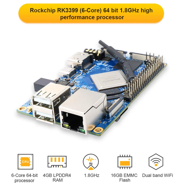 บอร์ด Orange Pi 4B